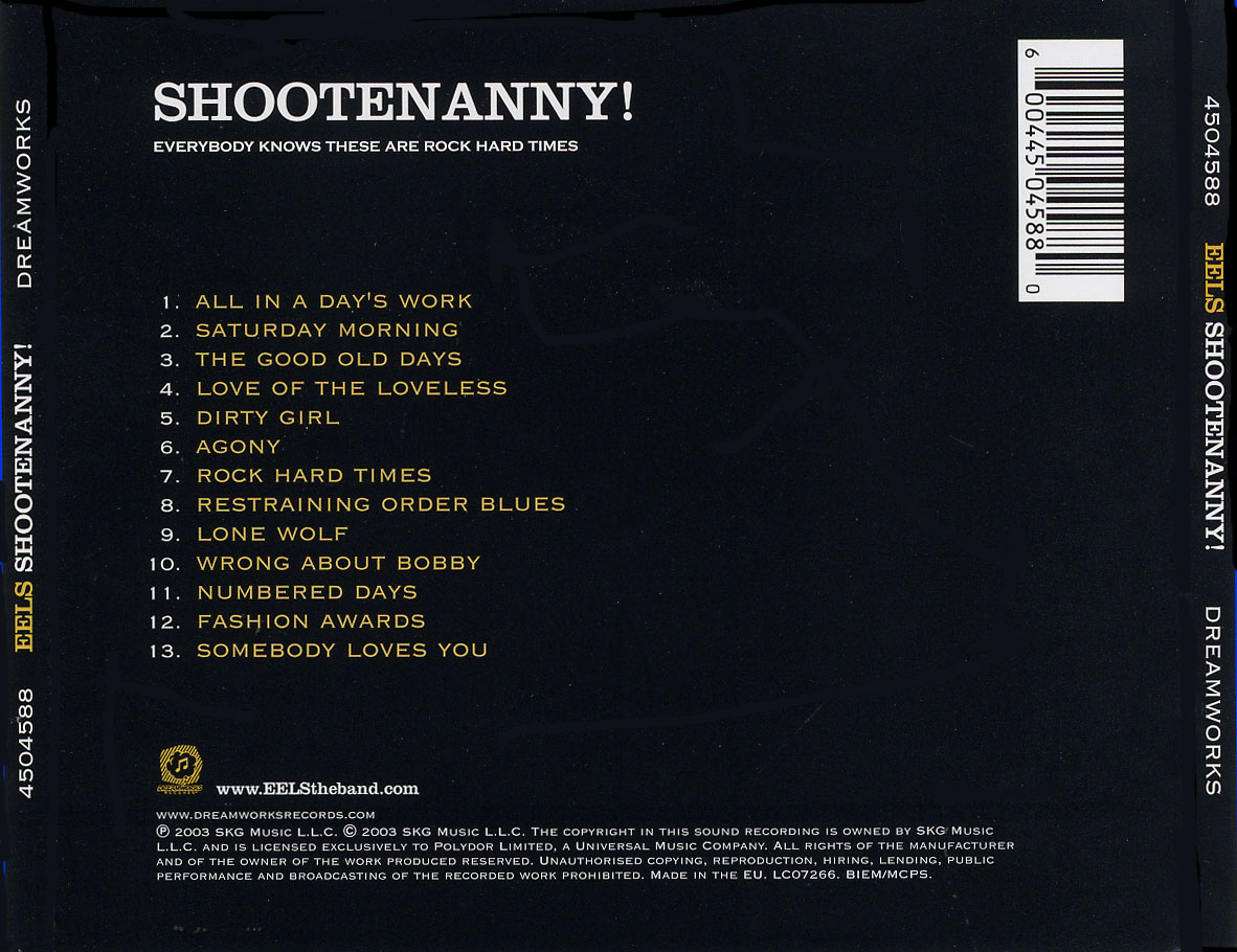 Eels  Shootenanny!  back [EU]